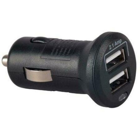 MAXPOWER Mini 2 USB Auto Power Outlet Charge & Power Your USB Devices, Black, 12PK MA3859813
